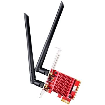 Cudy WE3000S Adaptador de Red PCI-e AX5400 WiFi 6E Tri-Banda - Bluetooth 5.2 - 2 Antenas Externas