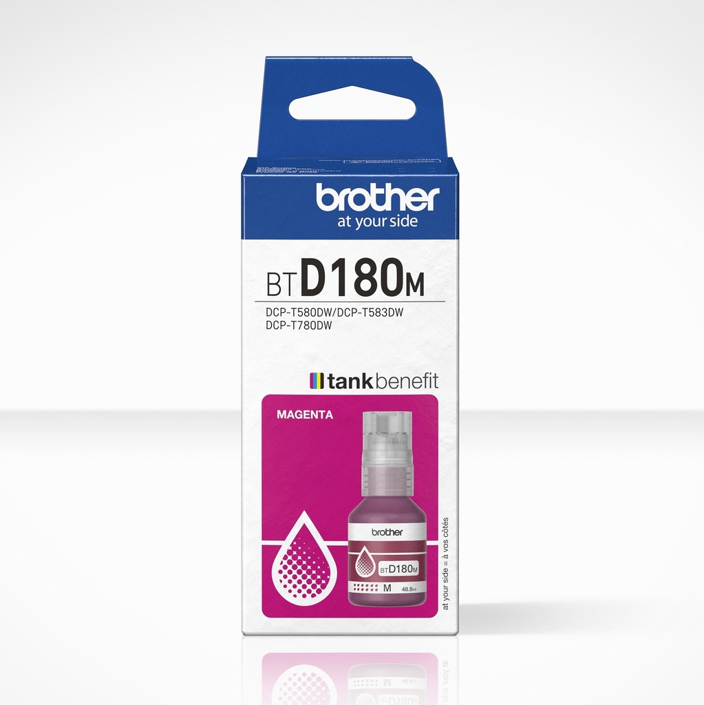Brother BTD180M Magenta Botella de Tinta Original - BTD180M