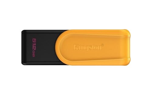 Kingston DataTraveler Exodia Memoria USB 512GB - USB 3.2 Gen 1 - Tapa Giratoria - Color Amarillo