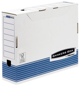 Fellowes Bankers Box Caja de Archivo Definitivo 100mm A3 - Montaje Automatico Fastfold - Carton Reciclado Certificacion FSC