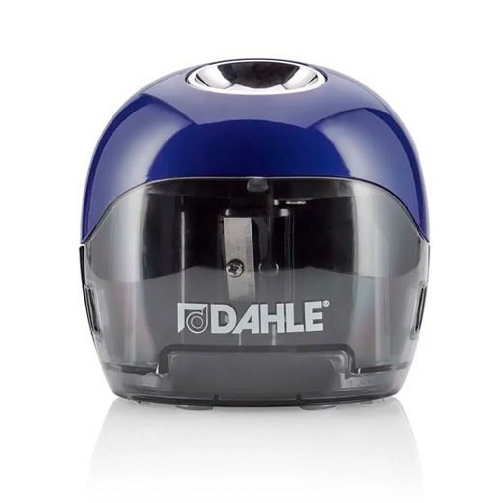 Dahle 250 Afilalapices Electrico - Para Lapices de Ø 8mm - Gran Deposito Transparente - Alimentacion con Pilas AA - ColorAzul