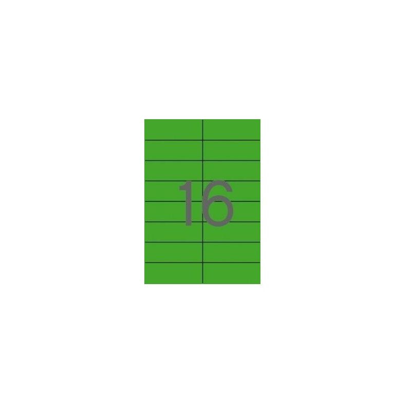 Apli Etiquetas Verdes Permanentes 105.0 x 37.0mm 20 Hojas