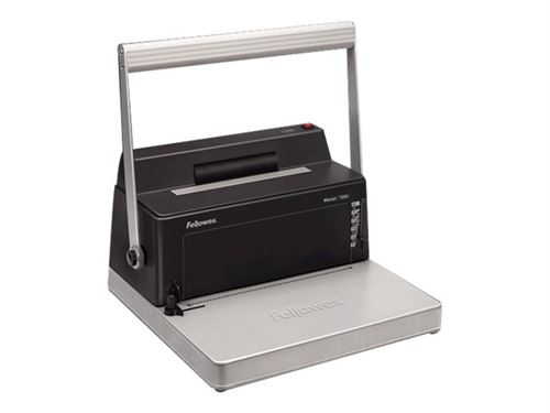 Fellowes Metal 100R Encuadernadora Manual A4 de Espiral Metalico - Perfora hasta 20 Hojas - Encuaderna hasta 450 Hojas