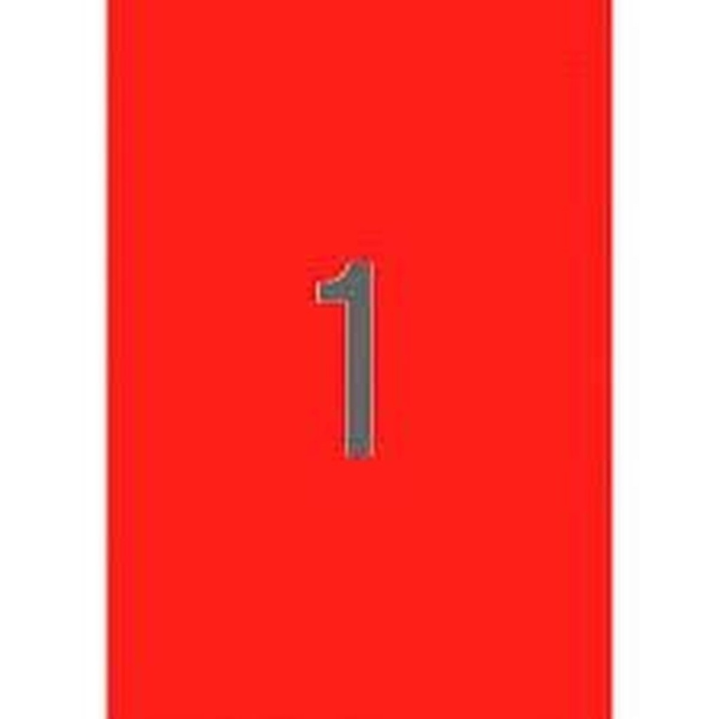 Apli Etiquetas Rojo Fluorescente Permanentes 210.0 x 297.0mm 20 Hojas