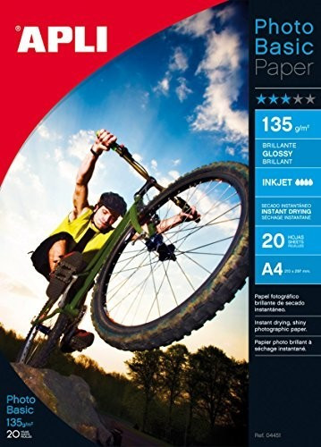 Apli Papel Fotografico Photobasic A4 140g 20 Hojas