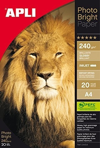 Apli Papel Fotografico Photobright A4 240g 20 Hojas