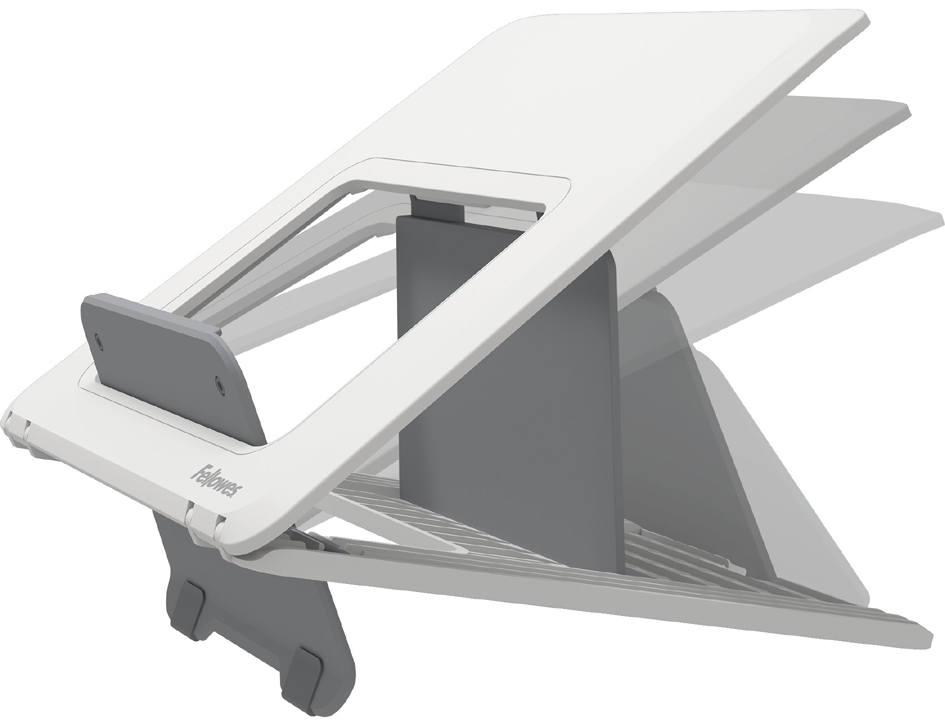 Fellowes Breyta Elevador para Portatiles hasta 14" - 12 Ajustes de Altura - Peso Max. 4kg - Fabricado con Materiales 100% Reciclables - Color Blanco
