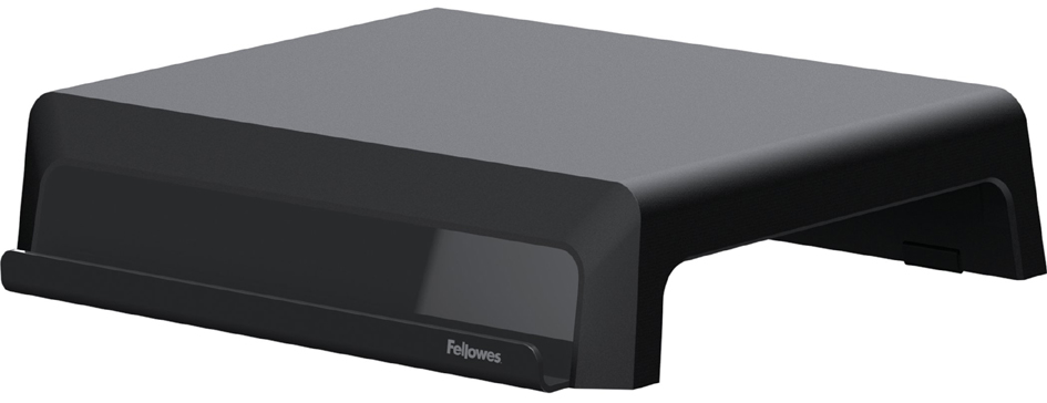 Fellowes Breyta Elevador para Monitor con 3 Ajustes de Altura - Soporte para Smartphones y Tablets - Ideal para Trabajo Hibrido - Materiales Reciclables - Color Negro