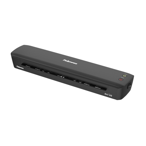 Fellowes ARC A3 Plastificadora Domestica A3 - Para Fundas de hasta 80 Micras - Calentamiento en 4 Minutos - Sistema Anti-Atasco - Apagado Automatico - Incluye 10 Fundas