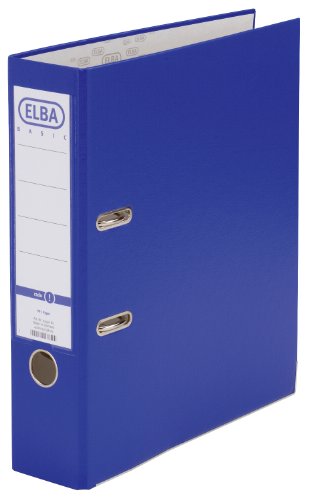 Elba Archivador Palanca Rado Top A4 - Resistente y Duradero - Capacidad para 80mm de Documentos - Tamaño A4 - Color Azul