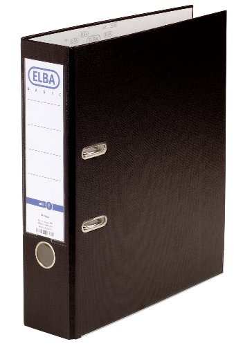Elba Archivador Palanca Rado Top A4 - Resistente y Duradero - Capacidad para 80mm de Documentos - Tamaño A4 - Color Negro