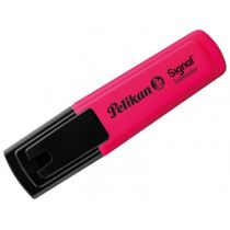 Pelikan Subrayador Textmarker Signal - Punta Biselada de 2.0mm - Tinta de Secado Rapido - Ideal para Resaltar Texto - Color Rosa Fluorescente
