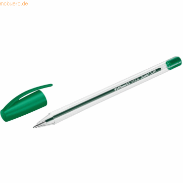 Pelikan Stick Super Soft Boligrafo Trazo 1mm - Tinta Super Fluida - Empuñadura Triangular - Color Verde