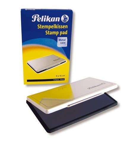 Pelikan Tampon Pelikan N.1 9x16cm - Ideal para Sellos de Oficina - Tamaño Compacto - Tinta de Alta Calidad - Color Negro