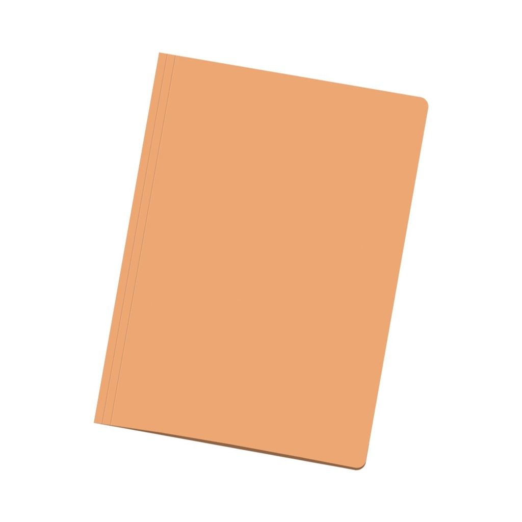 Dohe Pack de 50 Subcarpetas de Cartulina - Tamaño Folio - Ranura para Fastener - Color Naranja Claro