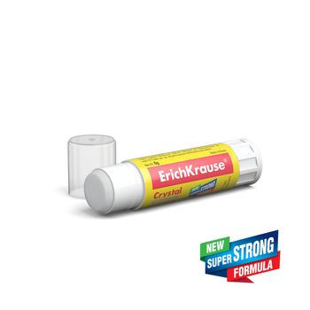 Erichkrause Crystal Pegamento en Barra Super Fuerte 8gr - Consumo Economico - Adhesion Rapida y Fiable - Color Transparente