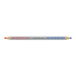 Faber-Castell Jumbo Grip Lapiz Bicolor Triangular - Zona de Agarre - Respetuoso con el Medio Ambiente - Mina Resistente a la Rotura - Color Rojo/Azul