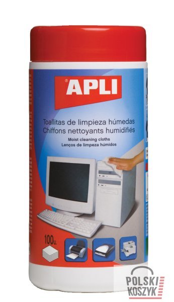 Apli Toallitas Humedas Anti-Estaticas - 100 Unidades - Limpieza y Mejora Del Rendimiento de Equipos Electronicos