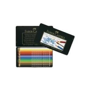 Faber-Castell Classic Colour Acuarelable Pack de 12 Lapices de Colores Hexagonales Acuarelables + Pincel - Resistencia a la Rotura - Colores Surtidos