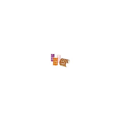 Apli Pack con 4 Rollos de Gomets Geometricos XL - 1357 Gomets por Rollo - Adhesivo Permanente - 5.428 Gomets en Total - Ideales para Escuelas Infantiles - Colores Marron, Rosa, Lila y Naranja