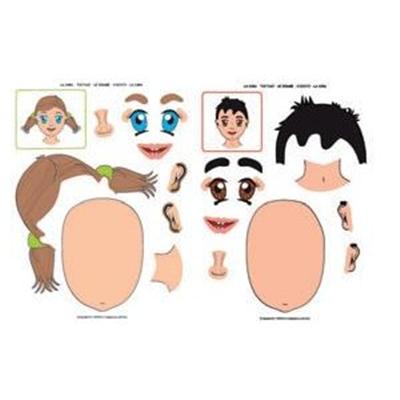 Apli Pack de 144 Gomets Tematicos de la Cara - Desarrollados con Educadores - Ayudan a Identificar Partes de la Cara - Adhesivo Removible a Base Agua