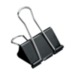 Apli Pinzas Abatibles 10x25mm - Acero Templado Negro - Asas Niquel - 12 Unidades - Sujecion Hasta 70 Hojas