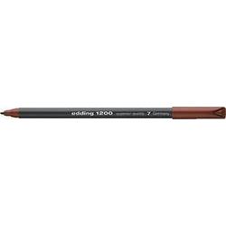 Edding 1200 Rotulador - Punta Redonda - Trazo 1mm - Tinta con Base de Agua - Color Marron