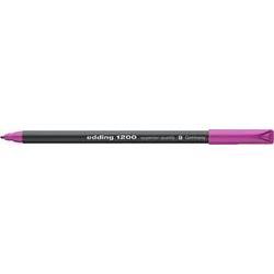 Edding 1200 Rotulador - Punta Redonda - Trazo 1mm - Tinta con Base de Agua - Color Rosa