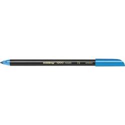 Edding 1200 Rotulador - Punta Redonda - Trazo 1mm - Tinta con Base de Agua - Color Azul Metalizado
