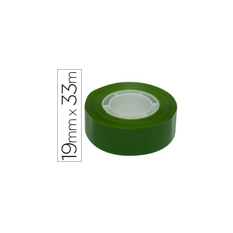Apli Cinta Adhesiva Polipropileno 19mm x 33m - Resistente al Desgarro - Facil de Cortar - Adhesivo de Alta Calidad - Color Verde