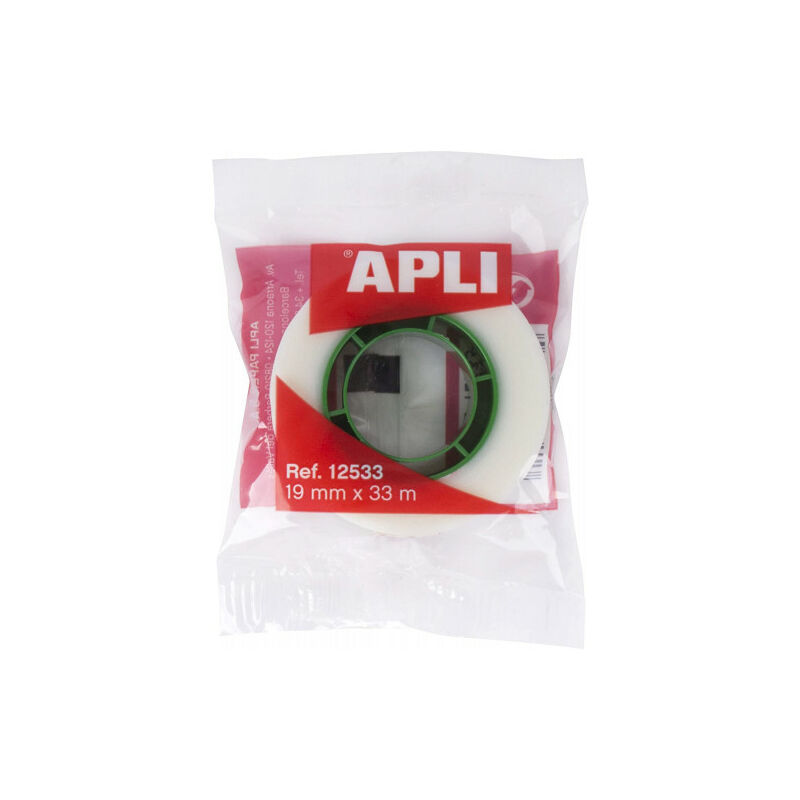 Apli Cinta Adhesiva Invisible 19mmx33m - Adhesivo Permanente - Silenciosa