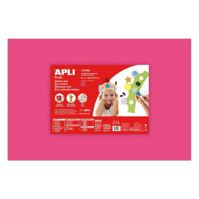Apli Goma Eva Rosa 600x400 - 5 Hojas de Espuma Suave y Flexible