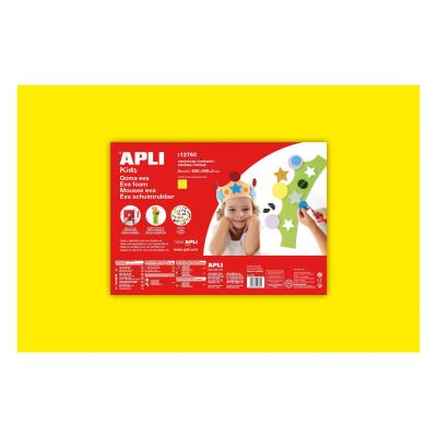 Apli Goma Eva Amarilla 600x400 - 5 Hojas de Tamaño Grande y Flexible