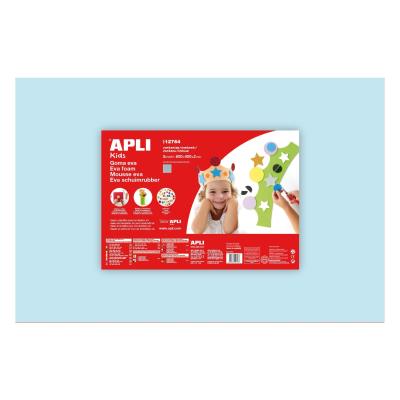 Apli Goma Eva Azul Claro 600x400 - 5 Hojas de Tamaño Estandar - Ideal para Manualidades y Decoracion