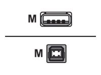Equip Cable de Impresora USB-A 2.0 Macho a USB-B Macho 1m