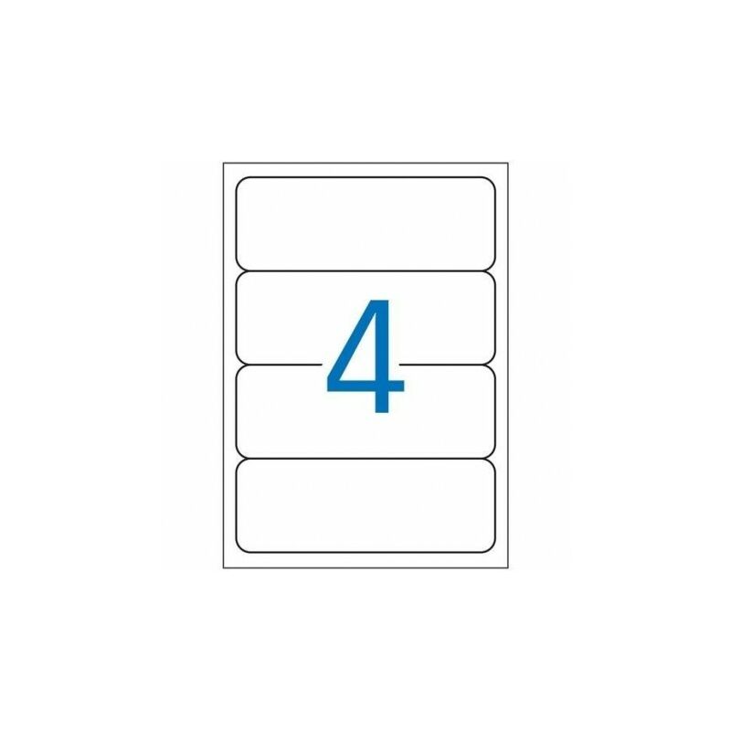 Apli Etiquetas Blancas para Archivo 190.0 x 61.0mm 10 Hojas