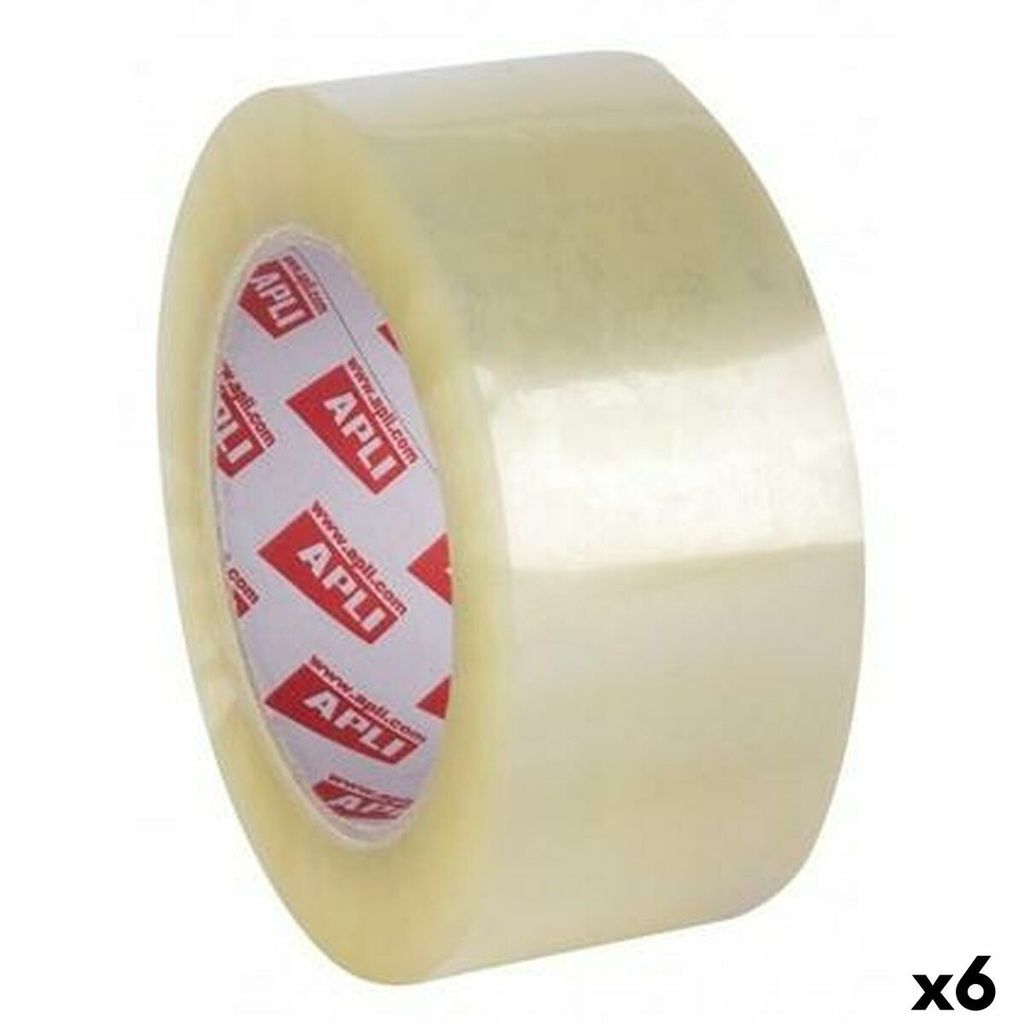 Apli Precinto Estandar Acrilico 48mm x 132m 25 ?m - Polipropileno - Sin Ruido - Transparente