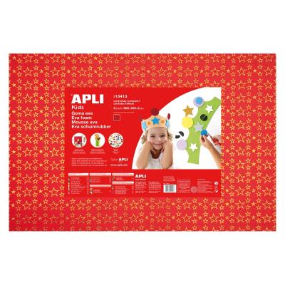 Apli Goma Eva Impresa Purpurina Estrellas 600x400 - 3 Hojas Brillantes y Resistentes