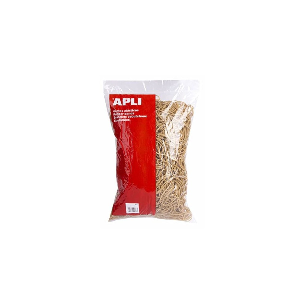 Apli Gomas Elasticas de Caucho Natural - Ø 200 x 10mm - Gran Elasticidad y Resistencia - Contenido 1kg