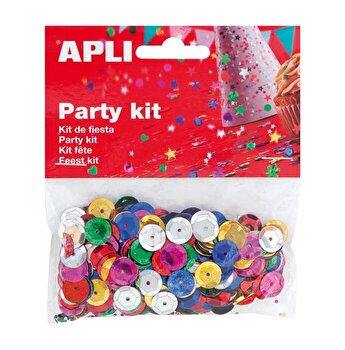 Apli Confeti Lentejuela - Ideal para Fiestas y Manualidades - Colores Surtidos