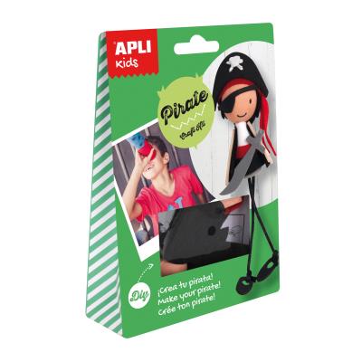 Apli Mini Kit de Manualidades Pirata - Reduce el Estres - Aumenta la Autoestima - Mejora la Memoria - Desarrolla la Coordinacion - Enriquecimiento Personal