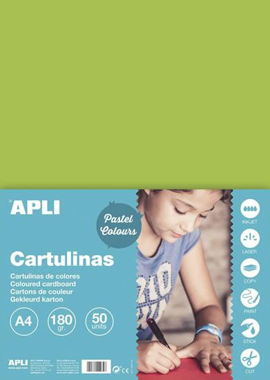 Apli Cartulina Verde Claro A4 170g 50 Hojas