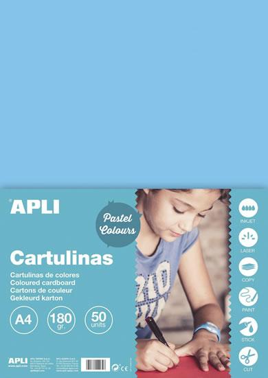 Apli Cartulina Azul Claro A4 170g 50 Hojas