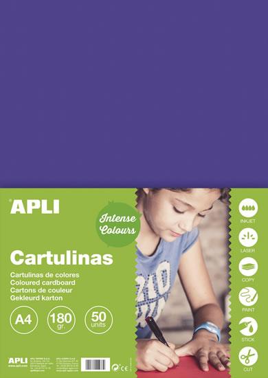 Apli Cartulina Morada A4 170g 50 Hojas