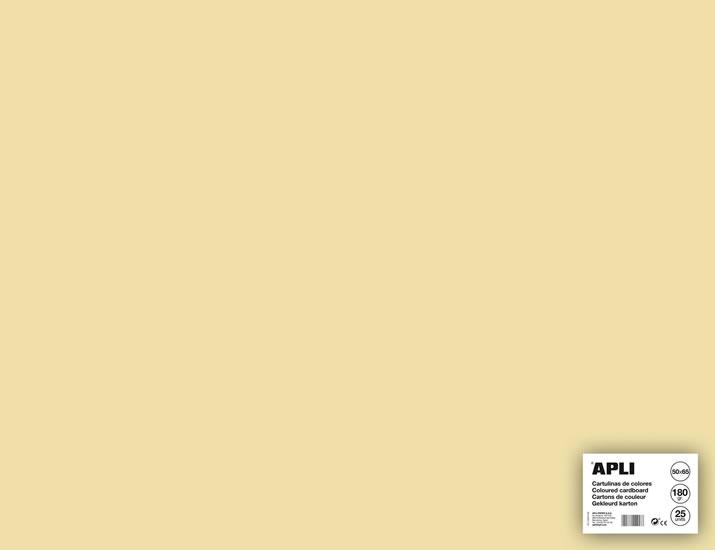 Apli Cartulina Crema 50 x 65cm 170g 25 Hojas