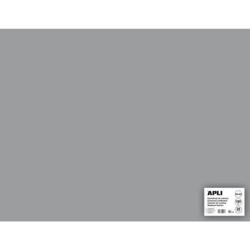 Apli Cartulina Gris 50 x 65cm 170g 25 Hojas