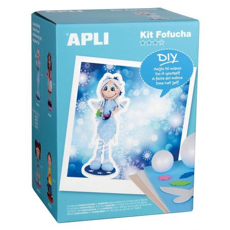 Apli Kit de Manualidades Fofucha Hada - Incluye Material Completo - Patrones e Instrucciones Visuales - Ideal para Expertos en Fofuchas