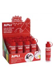 Apli Cola Silicona 25ml - Secado Rapido - Resistente al Agua - Transparente