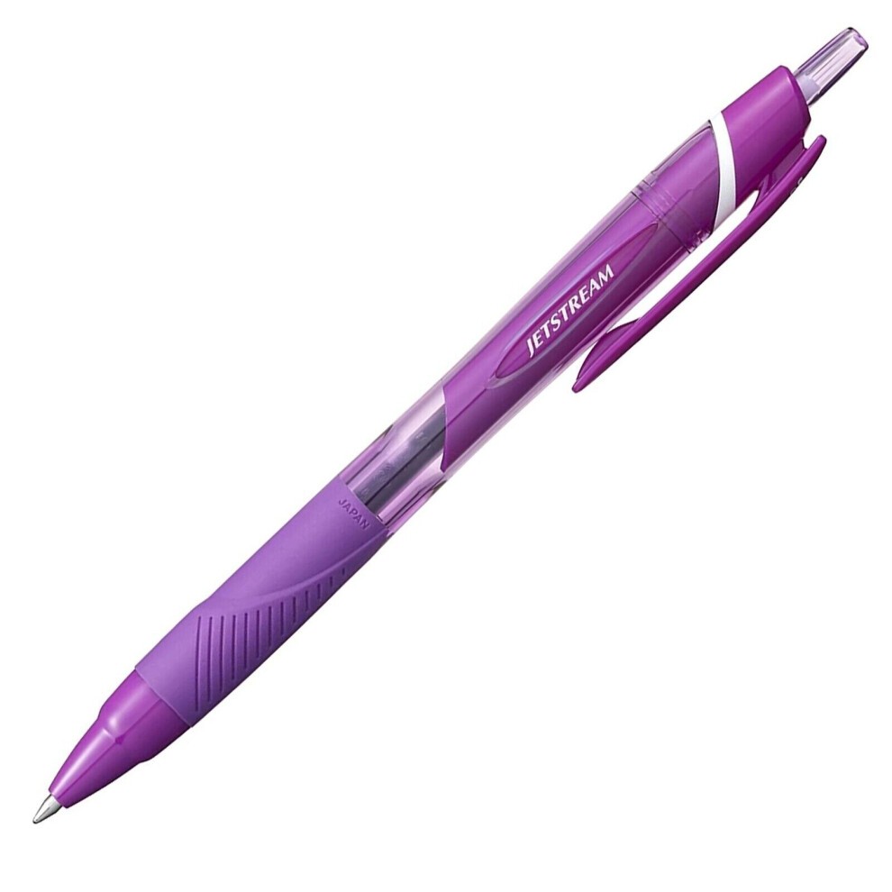 Uni-ball JetStream Sport SXN-150C-07 Boligrafo Retractil - Punta de Bola 0.7mm - Tinta Pigmentada Resistente al Agua y Luz - Secado Instantaneo - Color Violeta