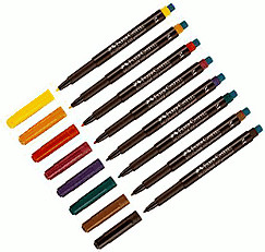 Faber-Castell Multimark Rotulador Permanente - Ancho de Trazo 0.4mm - Goma de Borrar Integrada - Resistente a la Luz y al Agua - Color Verde